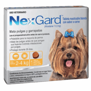 NexGard Antiparasitario Perros de 2 a 4 Kilos a Domicilio Bogota.